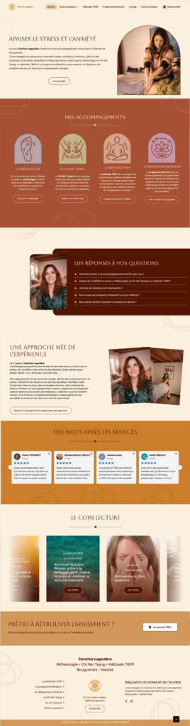 Proposition graphique V1 du nouveau site.